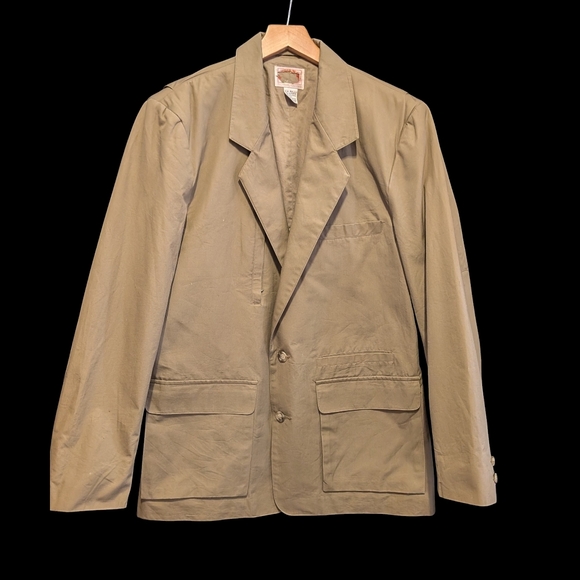 Banana Republic Other - HTF Vintage 80s Banana Republic Khaki Men's Tavel Blazer Jacket w. Pockets 40R